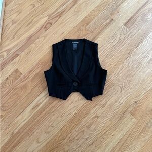 Super sexy tuxedo black vest vintage guess y2k